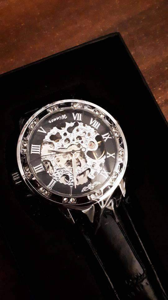 Retro Luminous Hands Fashion Diamond Men's Mechanical Watch Mechanical Watches GMT