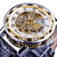 Retro Luminous Hands Fashion Diamond Men's Mechanical Watch Mechanical Watches GMT White Golden