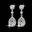 Rhinestone Style Dangle Earrings Drop Earrings Susenstone dropshipping Store White