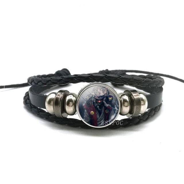 Rinnegan Eyes Uchiha Uzumaki Clan Logo Leather Bracelet Wrap Bracelets ESSPOC JEWELLRY Store