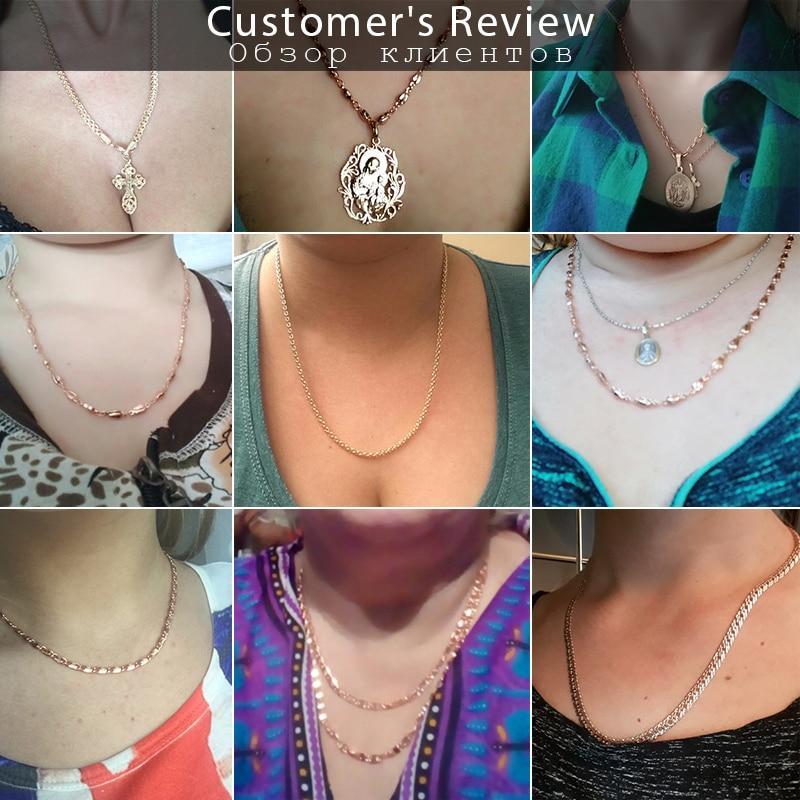 Rose Gold Curb Snail Necklace Chain Necklaces Trendsmax Official Store