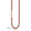 Rose Gold Curb Snail Necklace Chain Necklaces Trendsmax Official Store GN162 18inch 45cm