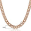 Rose Gold Curb Snail Necklace Chain Necklaces Trendsmax Official Store GN452 18inch 45cm