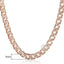 Rose Gold Curb Snail Necklace Chain Necklaces Trendsmax Official Store GN453 18inch 45cm