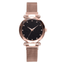 Rose Gold Mesh Magnet Buckle Casual Women’s Dress Watch Women's Watches 77 Fashion Rose