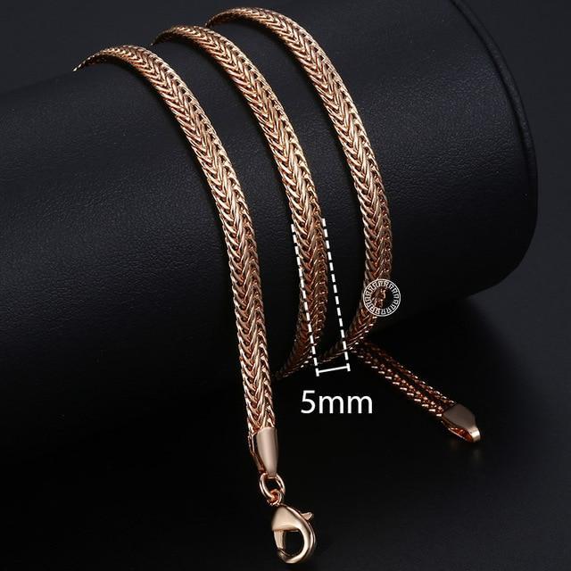 Rose Gold Personalize Necklace Chain Necklaces Trendsmax Official Store CN01 50cm 20inch