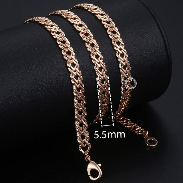 Rose Gold Personalize Necklace Chain Necklaces Trendsmax Official Store CN10 50cm 20inch