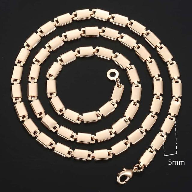 Rose Gold Personalize Necklace Chain Necklaces Trendsmax Official Store CN17 50cm 20inch