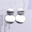 Round Metal Stud Earrings Stud Earrings wproduby Official Store LSsilver silver