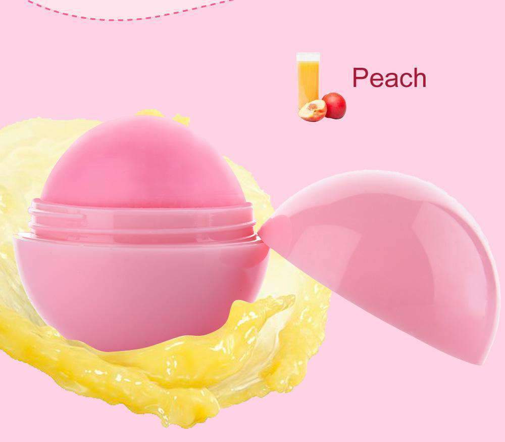 Round Plant Lip Care Products Candy Color Moisturizing Lip Balm Lip Balm Easy Product Easy Life pink