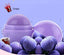 Round Plant Lip Care Products Candy Color Moisturizing Lip Balm Lip Balm Easy Product Easy Life purple