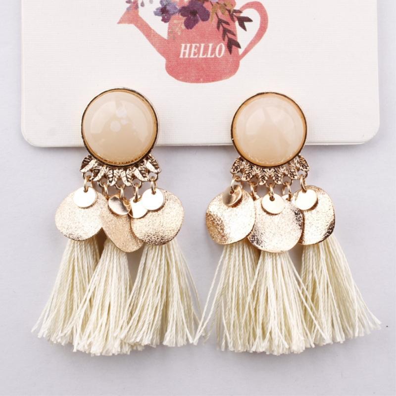 Round Resin Dangle Drop Earrings Drop Earrings Zoeber One Store