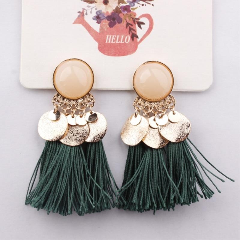 Round Resin Dangle Drop Earrings Drop Earrings Zoeber One Store