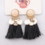 Round Resin Dangle Drop Earrings Drop Earrings Zoeber One Store