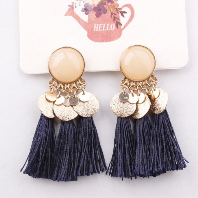 Round Resin Dangle Drop Earrings Drop Earrings Zoeber One Store