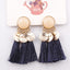 Round Resin Dangle Drop Earrings Drop Earrings Zoeber One Store