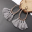 Round Resin Dangle Drop Earrings Drop Earrings Zoeber One Store grey 1