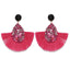 Round Resin Dangle Drop Earrings Drop Earrings Zoeber One Store rose3