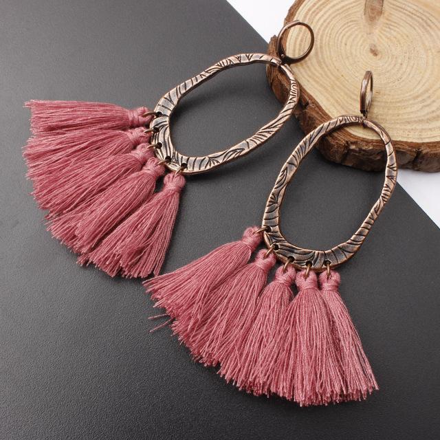 Round Resin Dangle Drop Earrings Drop Earrings Zoeber One Store water red 1