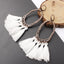 Round Resin Dangle Drop Earrings Drop Earrings Zoeber One Store white 1