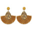 Round Resin Dangle Drop Earrings Drop Earrings Zoeber One Store yellow3
