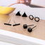 Round Triangle Shaped Stud Earrings Stud Earrings Ana su Store