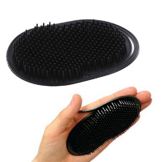 Salon Styling Glitter Handle Detangling Hair Brush Combs Jane@ Store B-Black