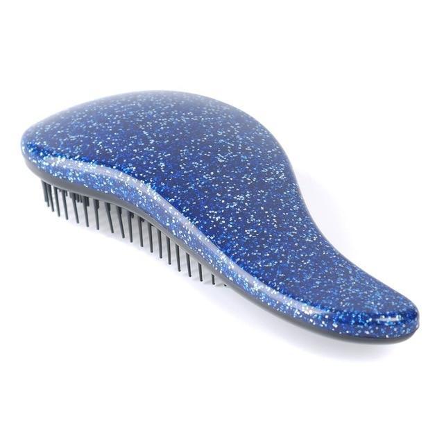 Salon Styling Glitter Handle Detangling Hair Brush Combs Jane@ Store Blue