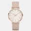Shock ResistantSimple Fashion Quartz Wristwatch Women's Watches Yovone Store beige rose white