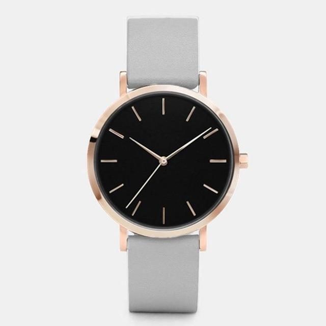 Shock ResistantSimple Fashion Quartz Wristwatch Women's Watches Yovone Store grey rose black