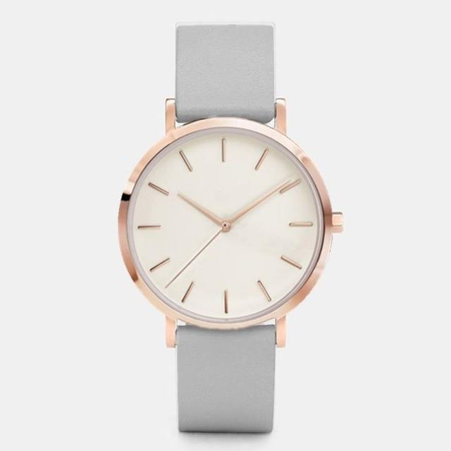 Shock ResistantSimple Fashion Quartz Wristwatch Women's Watches Yovone Store grey rose white