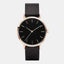 Shock ResistantSimple Fashion Quartz Wristwatch Women's Watches Yovone Store leather rose black