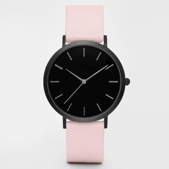 Shock ResistantSimple Fashion Quartz Wristwatch Women's Watches Yovone Store pink black