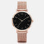 Shock ResistantSimple Fashion Quartz Wristwatch Women's Watches Yovone Store rose gold black