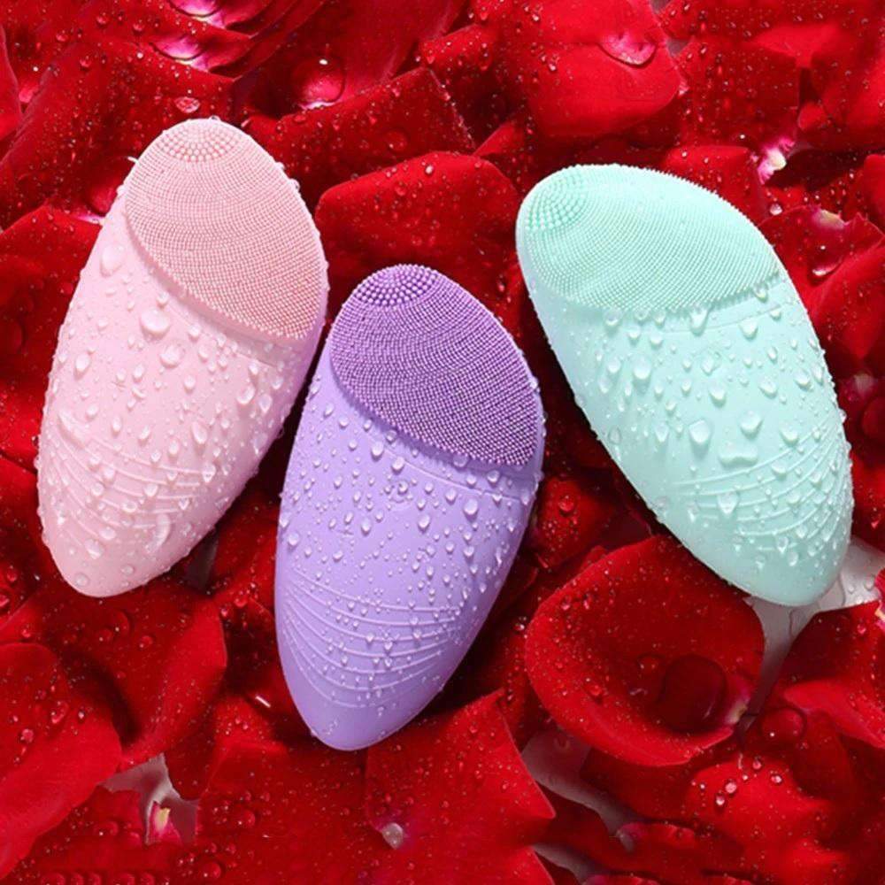 Silicone Bead Waterproof Electric Mini Face Massager Skin Cleanser Cleansers UBeautiful Store