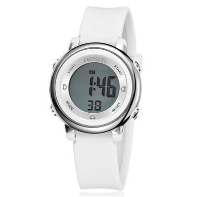 Silicone Digital Child Watches Children's Watches JinYu Watch Store White