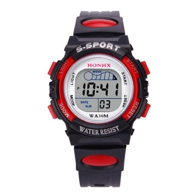 Silicone LED Digital Children Watches Children's Watches Shenzhen Sunshine Wholesale Co.,Ltd Red