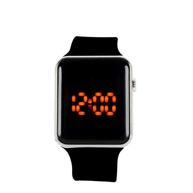 Silicone LED Sports Wristwatch Digital Watches Make a difference today Store Silver