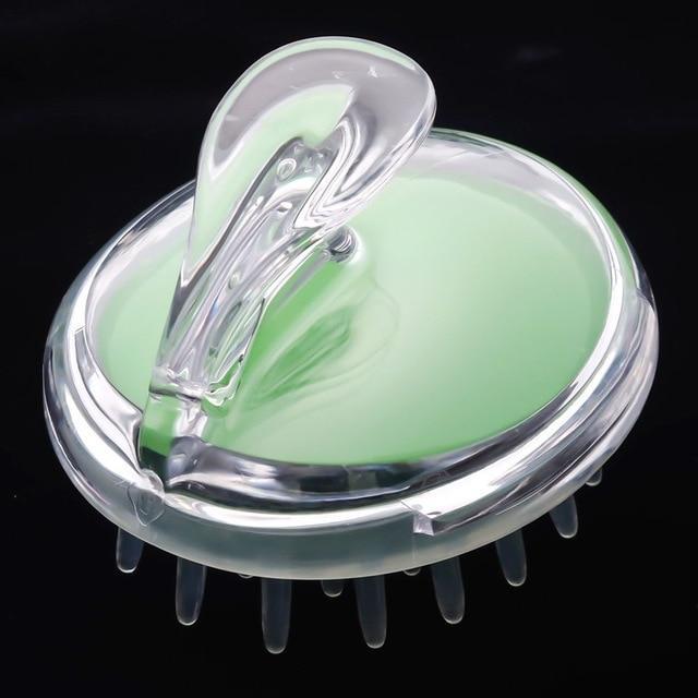 Silicone Spa Massage Body Shampoo Hair Brush Combs Jane@ Store Green