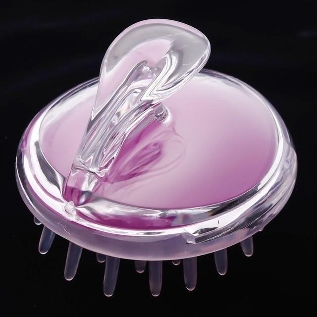 Silicone Spa Massage Body Shampoo Hair Brush Combs Jane@ Store Purple