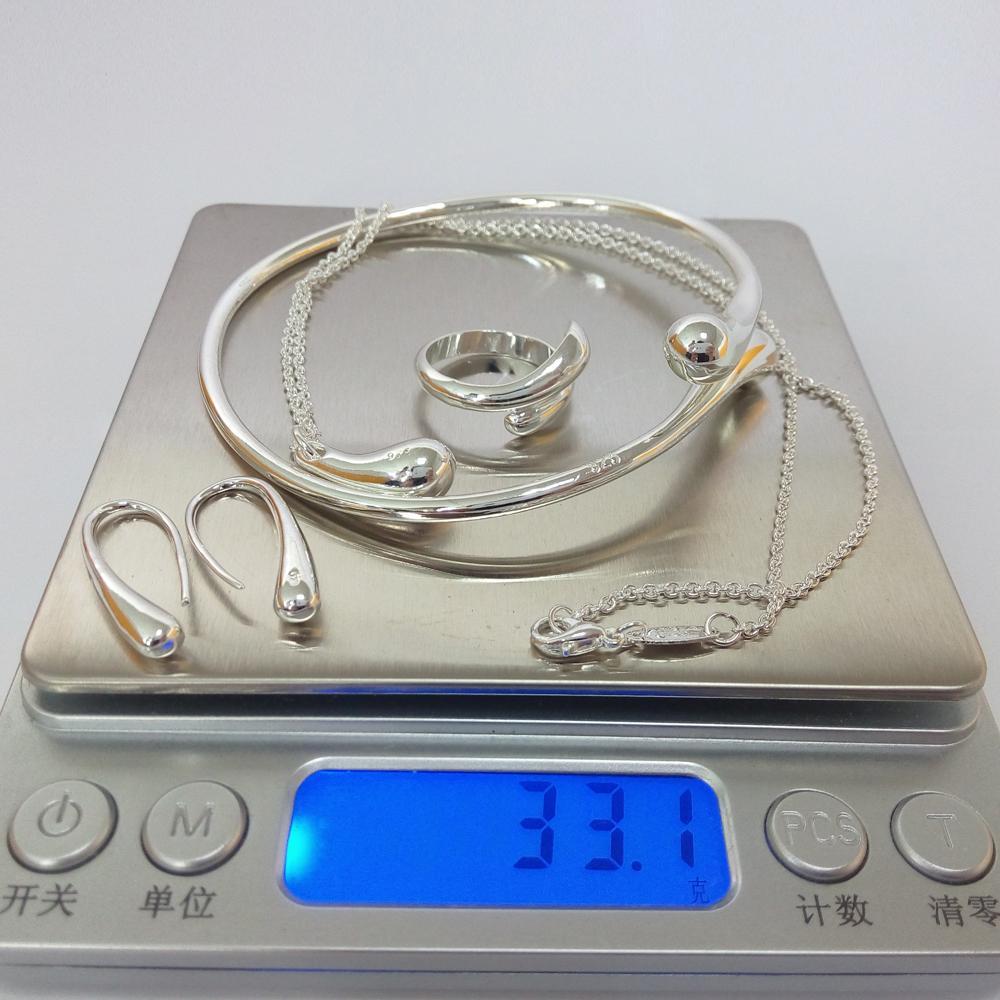 Silver Bridal Jewelry Sets Bridal Jewelry Sets GNIMEGIL Official Store