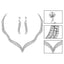 Silver Color Rhinestone Crystal Bridal Jewelry Sets For Women Bridal Jewelry Sets mecresh Official Store