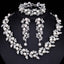 Silver Gold Simulated Pearl Jewelry Sets Bridal Jewelry Sets mecresh Official Store Silver