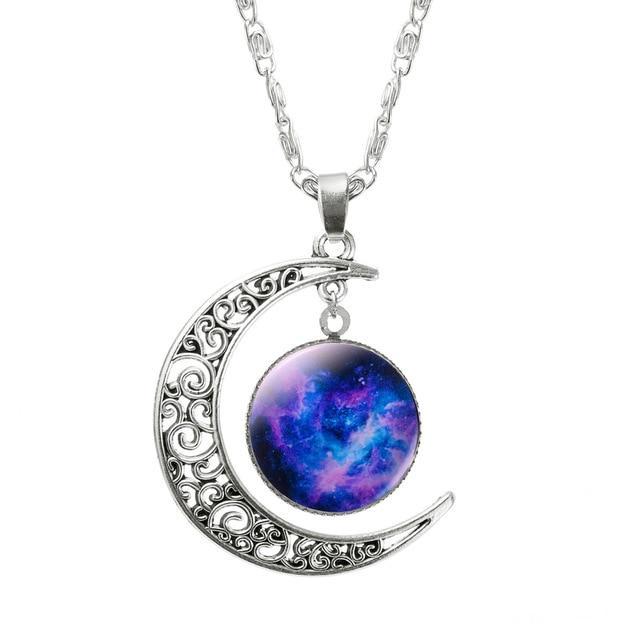 Silver Necklace with Moon Design Chain Necklaces FAMSHIN Official Store Picture 12