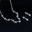 Silver Plated Crystal Choker Jewelry Sets Bridal Jewelry Sets TREAZY Official Store
