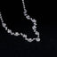 Silver Plated Crystal Choker Jewelry Sets Bridal Jewelry Sets TREAZY Official Store