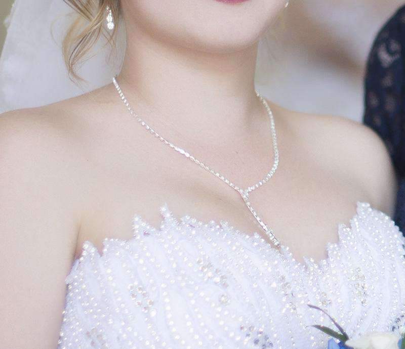 Silver Plated Drop Crystal Bridal Jewelry Sets For Women Bridal Jewelry Sets TREAZY Official Store
