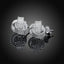 Silver Plated Tennis Net Stud Earrings Stud Earrings S925Jewelry Store