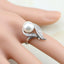 Silver White Pearls Beads Jewelry Sets Bridal Jewelry Sets Jack Fashion Jewelry Ring Size 8