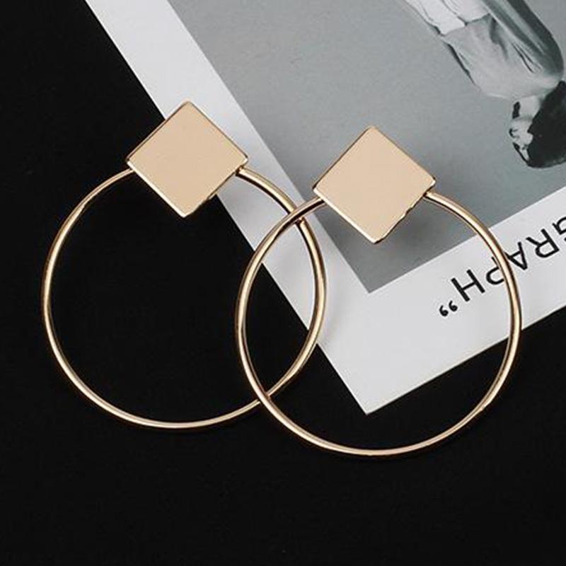 Simple Style Round Earrings Drop Earrings Crazy Feng Official Store
